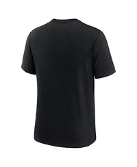 Nike Men's Dark Gray Philadelphia Phillies Lights Out Wordmark Tri-Blend T-Shirt