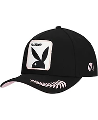 Lids Men's Black Playboy Logo A-Frame Adjustable Hat