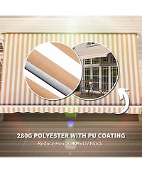 Outsunny Openable Outside Sun Shade for Window/Door to uce Heat in Your Home