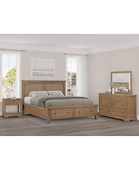 Alverton 3 Pc. King Cane Storage Set (Bed, Dresser & 1-Drawer Nightstand), Created for Macy's.