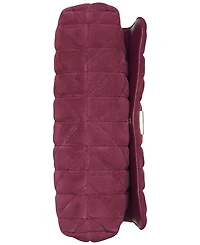 Karl Lagerfeld Paris Lafayette Medium Suede Shoulder Bag