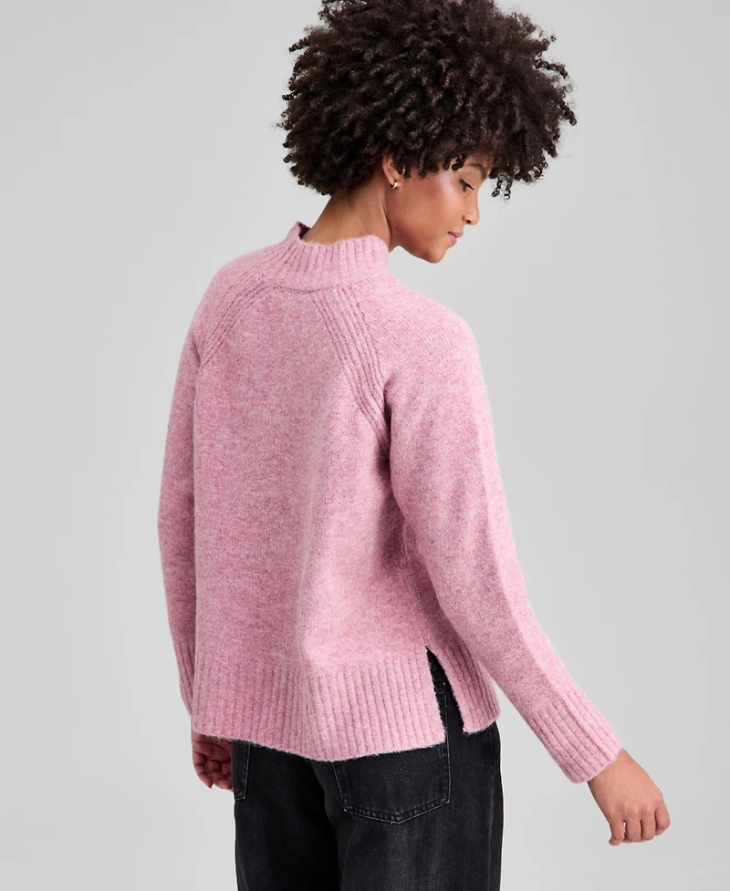 And Now This Women's Mock-Neck Long-Sleeve Sweater, Macy's Exclusive