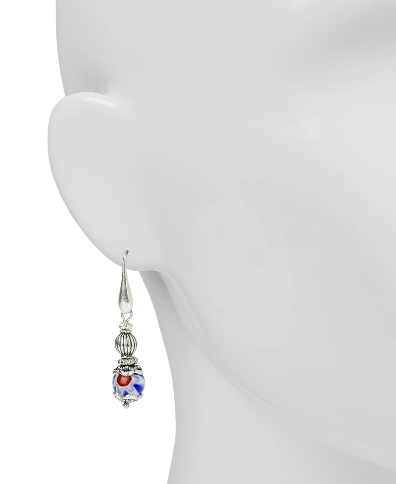 Patricia Nash Beaded Wire Drop Earrings