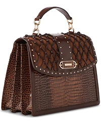 Brahmin Hallie Leather Satchel