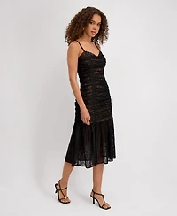 Siena Women's Lace Sleeveless Midi Dress