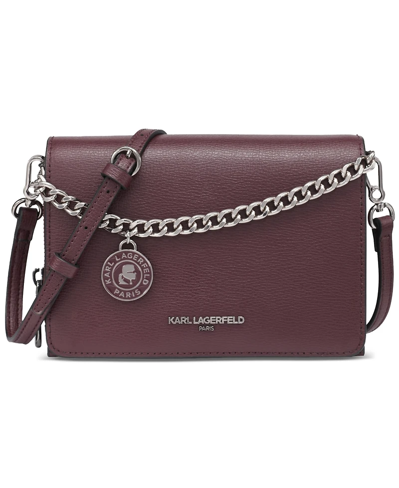 Karl Lagerfeld Paris Lourdes Crossbody with Chain Strap