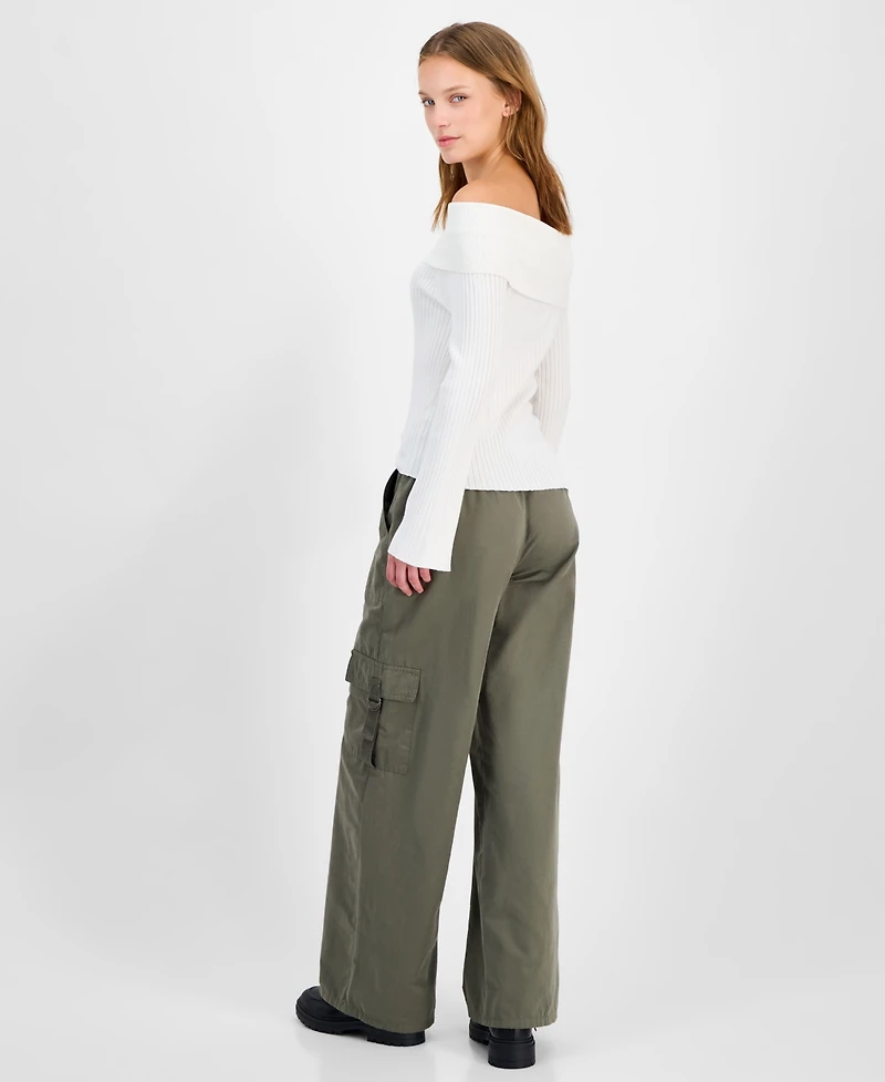 Celebrity Pink Juniors' Drawstring Cargo Utility Pants