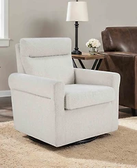 Convenience Concepts 29.75" Boucle Take a Seat Olivia Swivel Accent Armchair