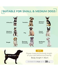 PawHut Cooling Elevated Dog Bed Foldable Portable Pet Cot W/ Breathable Fabric