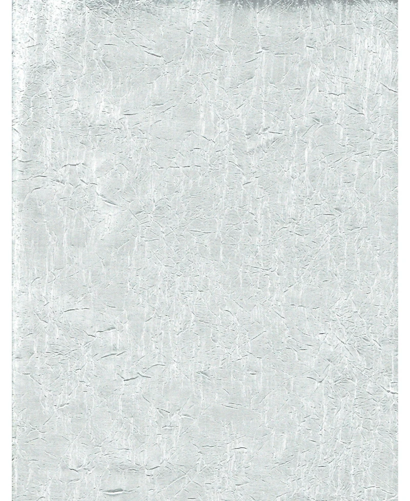 Kate Aurora Vesper Room Darkening Grommet Top Crinkled Satin Lined Single Window Curtain Panel - 84 in. Long Silver
