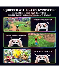 Nbcp Wireless Switch 2 Pro Controller with Back Buttons, Rgb 7-Color Light, 6-Axis Gyro, Turbo, One-Touch Start, Compatible with Switch, Android, iOS,