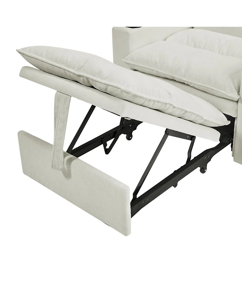 Streamdale Furniture Convertible Velvet Sofa Bed - 3-in-1 Sleeper Couch