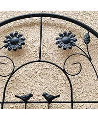 Streamdale Furniture 2 Pack Metal Garden Trellis 86.7" Black