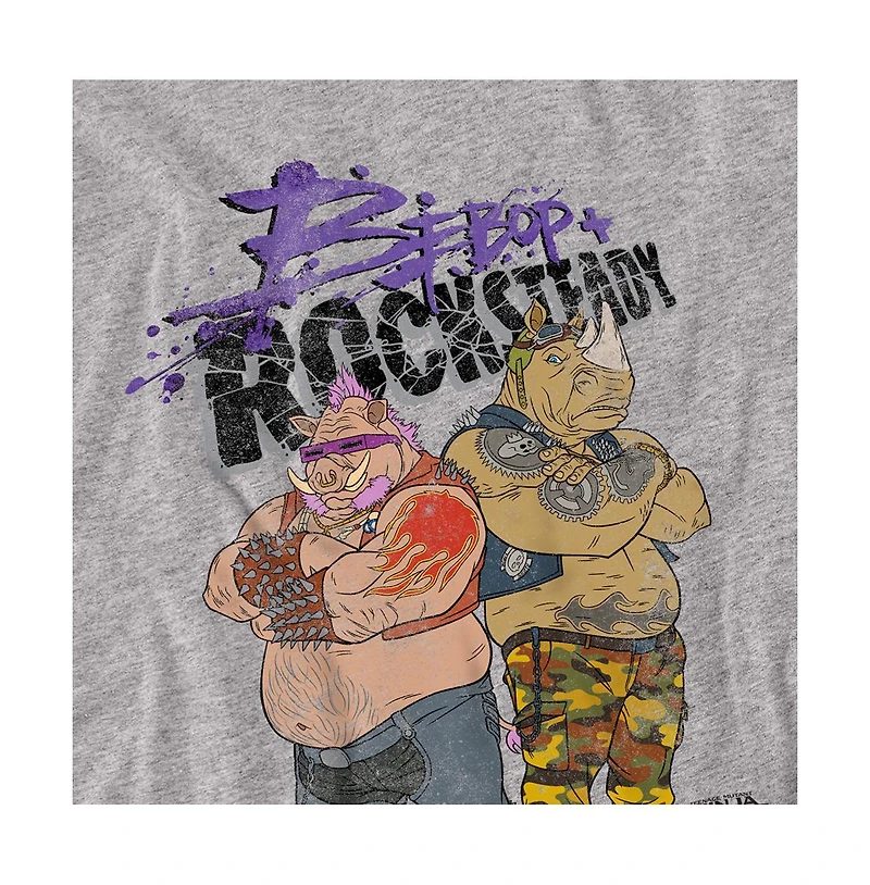 Logovision Big & Tall Teenage Mutant Ninja Turtles Out Of The Shadows Bebop And Rocksteady Standing T-Shirt