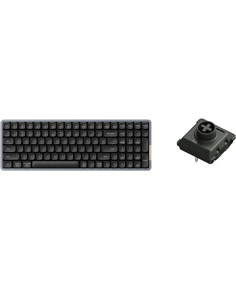 Lofree Flow100 Low Profile Mechanical Keyboard – 75% Rechargeable Wireless Keyboard, Bluetooth & Wired Connection