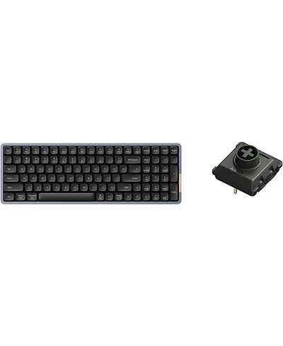 Lofree Flow100 Low Profile Mechanical Keyboard – 75% Rechargeable Wireless Keyboard, Bluetooth & Wired Connection