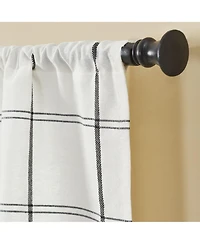 Kate Aurora Pacifico Complete 3 Piece Rod Pocket Embroidered Tier & Valance Kitchen Curtain Set