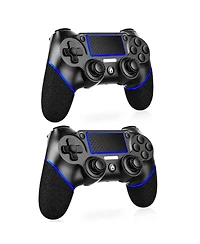 Nbcp Pack Wireless PS4 Controllers, Motion Sensing, Non-Slip Grip, Built-in Speaker & 3.5mm Audio Jack - Compatible with PS4 Console