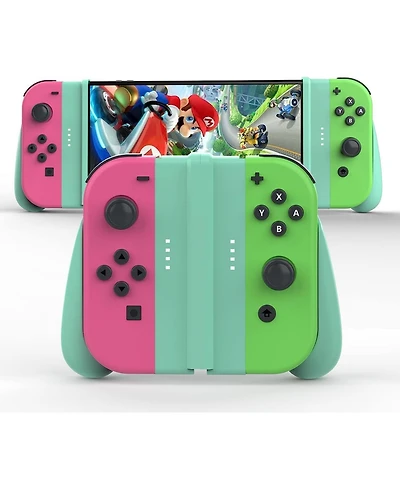 Nbcp Switch Joy-Con Detachable Grip, Compatible with Nintendo Switch/Switch Oled, Light Green, Ergonomic Comfort for Long Sessions