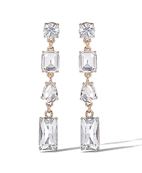 Jessica Simpson Crystal Cascade Statement Earrings
