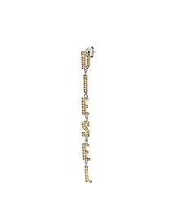 Diesel Unisex Diesel Two-Tone Stainless Steel Drop Earring