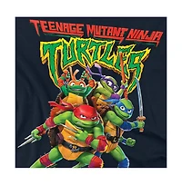 Logovision Big & Tall Tmnt Mutant Mayhem Logo With Group T-Shirt