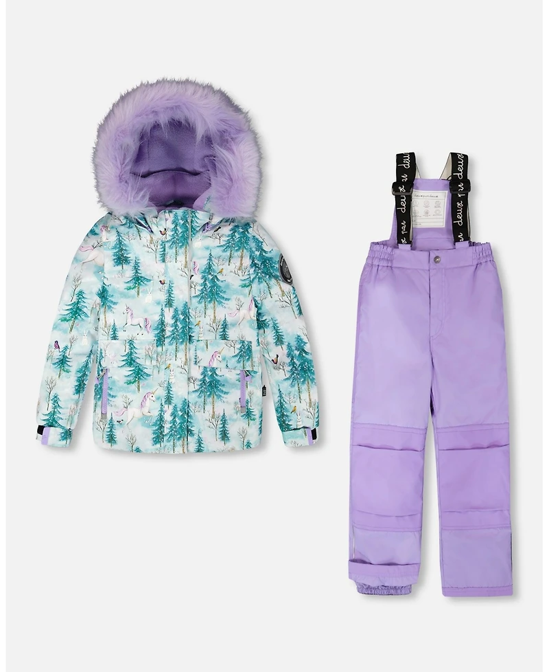 Deux par Toddler Girls Two-Piece Discover Snowsuit Lavender - Toddler|Child