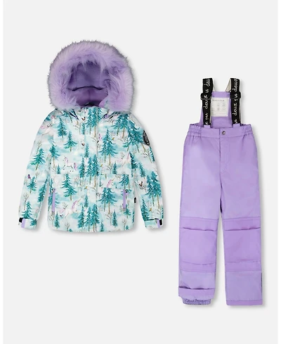 Deux par Toddler Girls Two-Piece Discover Snowsuit Lavender - Toddler|Child