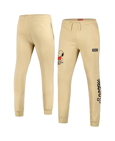 Freeze Max Men's Khaki Peanuts Snoopy Heart Joggers Pants