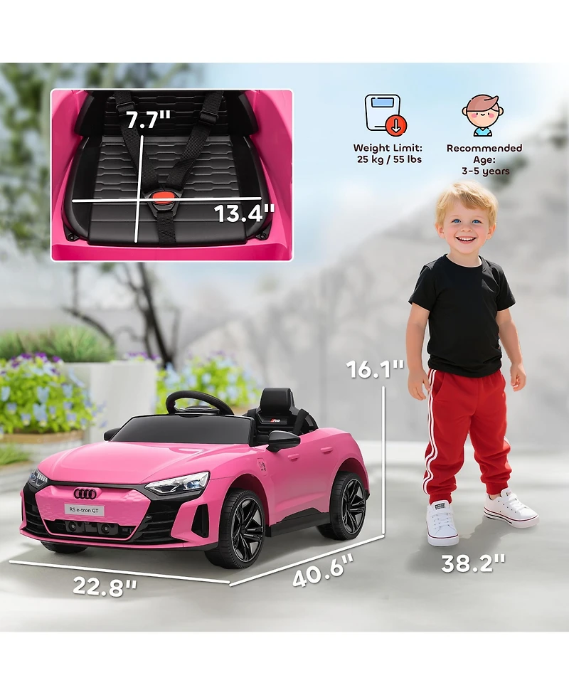 Aosom 12V Kids Electric Ride On Car, Licensed Audi Rs e-tron Gt