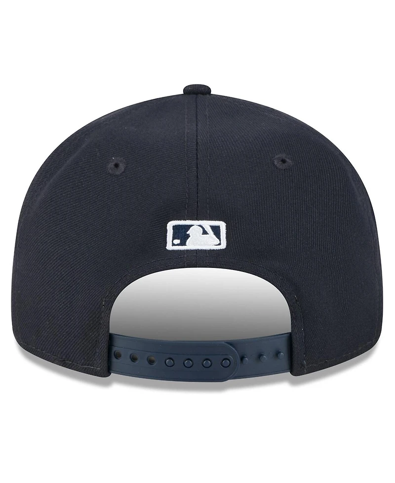 New Era Men's Navy Detroit Tigers Baseball Hall of Fame Retro Crown 9FIFTY Adjustable Hat