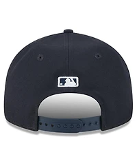New Era Men's Navy Detroit Tigers Baseball Hall of Fame Retro Crown 9FIFTY Adjustable Hat