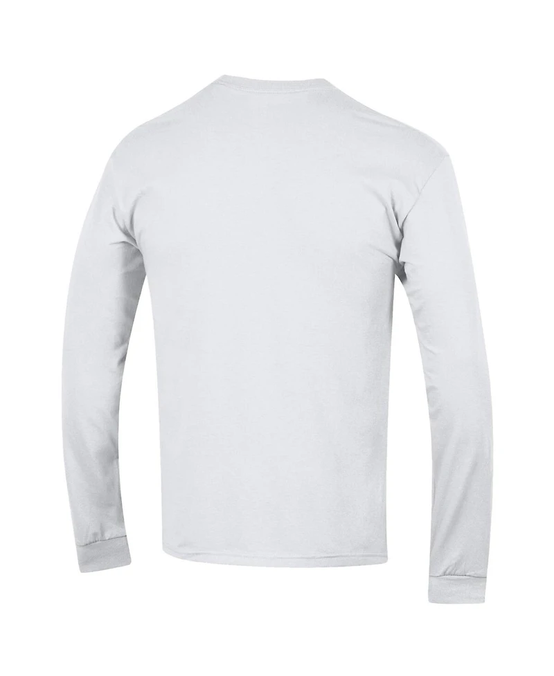 Champion Men's White Penn State Nittany Lions Arch Over Logo 2-Hit Long Sleeve T-Shirt