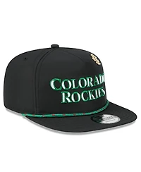 New Era Men's Black Colorado Rockies 2025 Big League Chew Golfer Snapback Hat