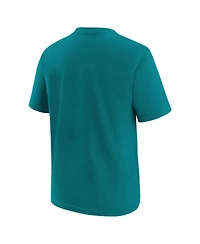 Nike Big Boys and Girls Teal Jacksonville Jaguars Team Wordmark T-Shirt