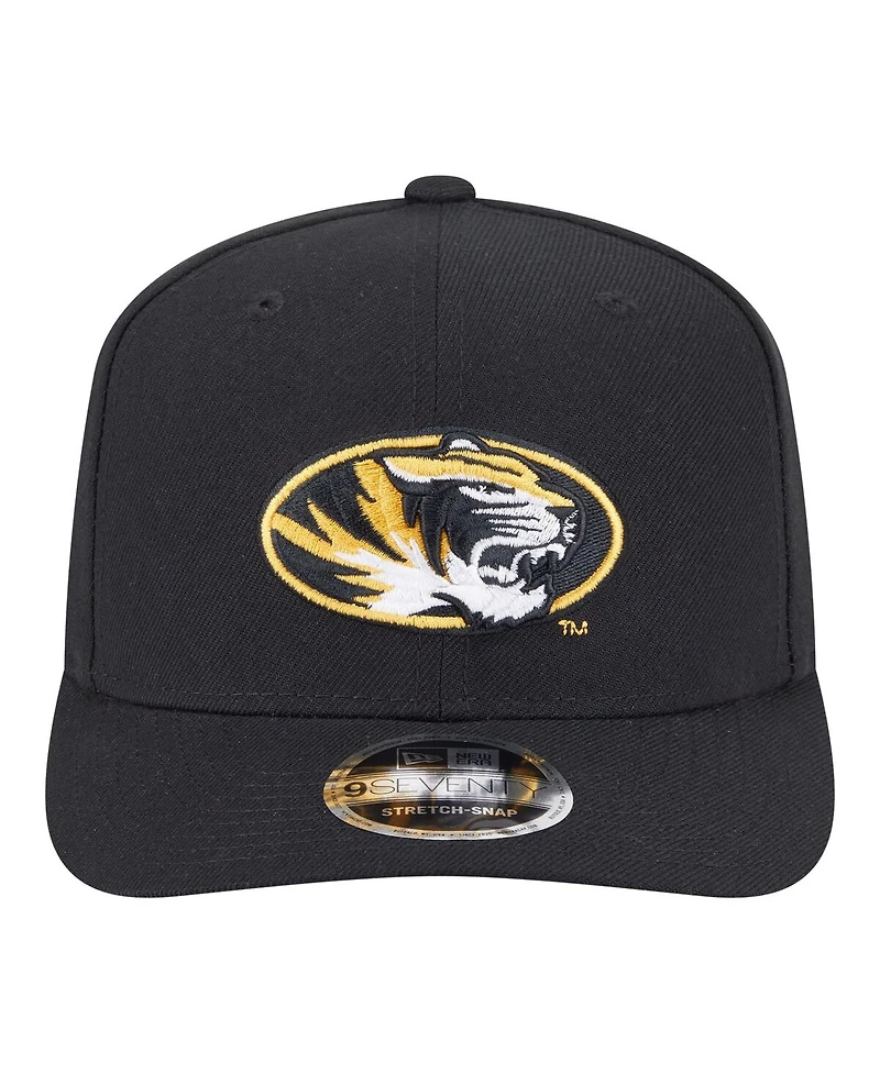 New Era Men's Black Missouri Tigers Team Collective 9SEVENTY Stretch-Snap Adjustable Hat