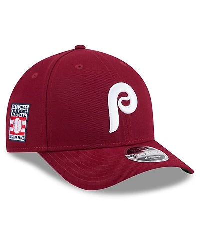 New Era Men's Maroon Philadelphia Phillies Baseball Hall of Fame 9FORTY M-Crown Adjustable Hat