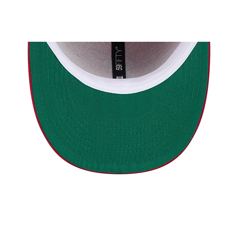 New Era Men's Red Los Angeles Angels Baseball Hall of Fame 59FIFTY Low Profile Fitted Hat
