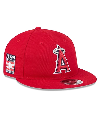 New Era Men's Red Los Angeles Angels Baseball Hall of Fame Retro Crown 9FIFTY Adjustable Hat