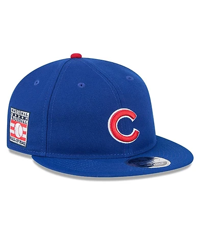 New Era Men's Royal Chicago Cubs Baseball Hall of Fame Retro Crown 9FIFTY Adjustable Hat