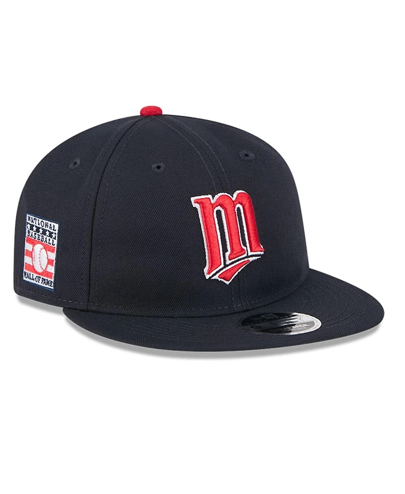 New Era Men's Navy Minnesota Twins Baseball Hall of Fame Retro Crown 9FIFTY Adjustable Hat