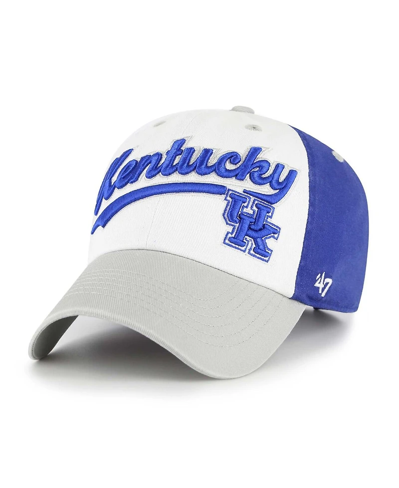 '47 Brand Big Boys and Girls White Kentucky Wildcats Scooter Clean Up Adjustable Hat