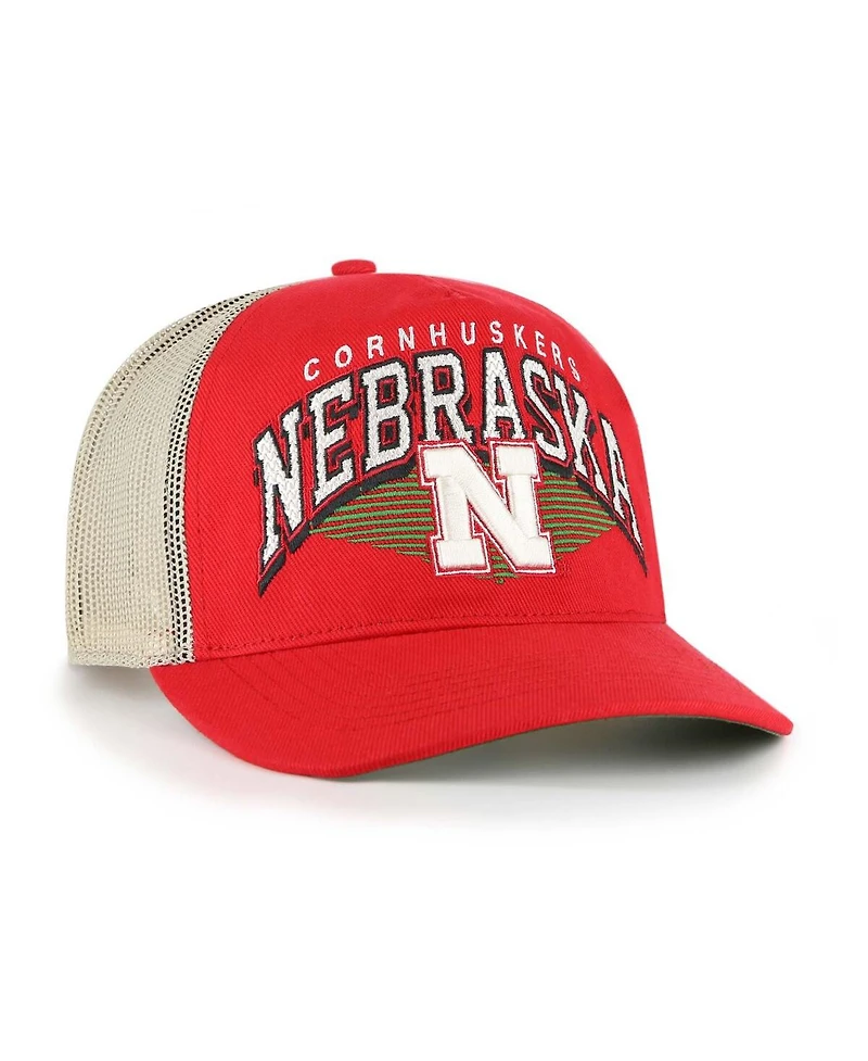 '47 Brand Men's Scarlet Nebraska Huskers Pomona Mesh Hitch Adjustable Trucker Hat