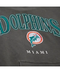 Mitchell & Ness Men's Gray Miami Dolphins Slot Pullover Hoodie