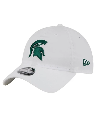 New Era Men's White Michigan State Spartans Active Ripstop 9TWENTY Adjustable Hat