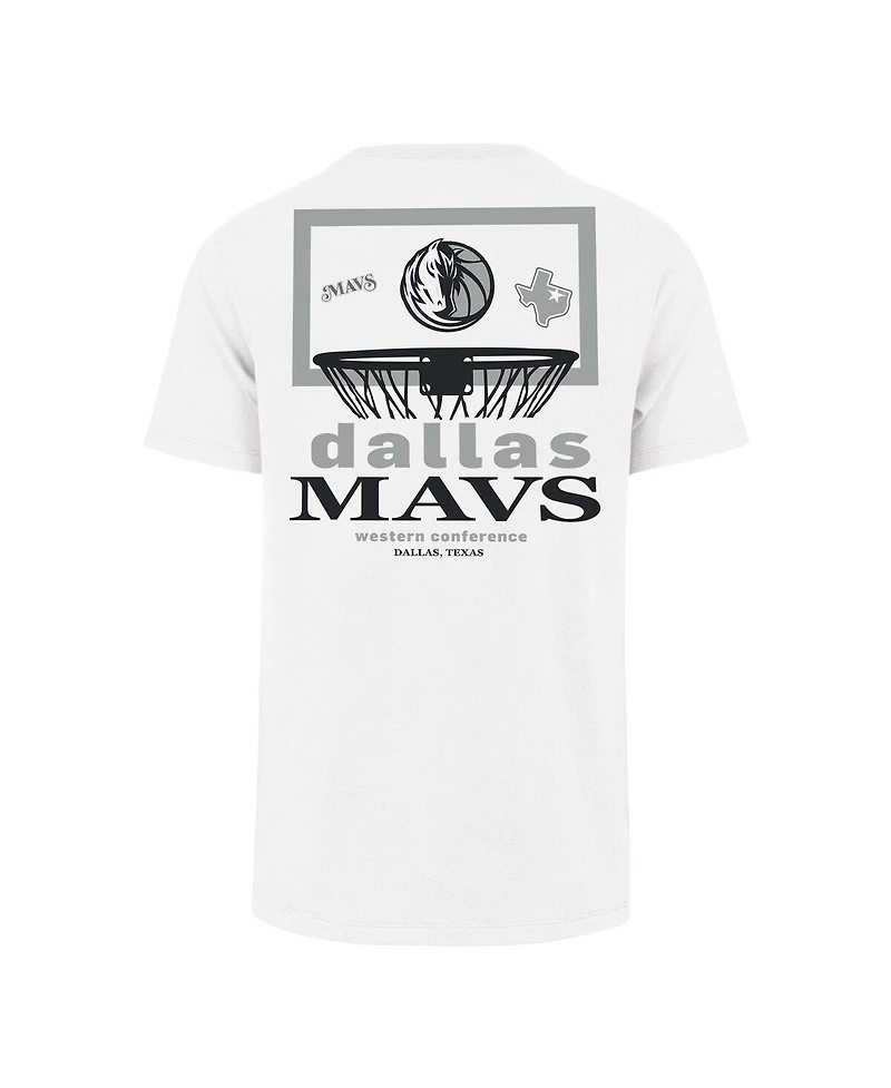'47 Brand Men's White Dallas Mavericks City Edition Backboard Franklin T-Shirt