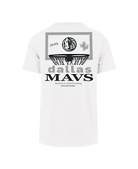 '47 Brand Men's White Dallas Mavericks City Edition Backboard Franklin T-Shirt