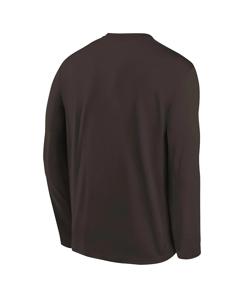 Nike Preschool Brown Cleveland Browns Legend Icon Long Sleeve T-Shirt