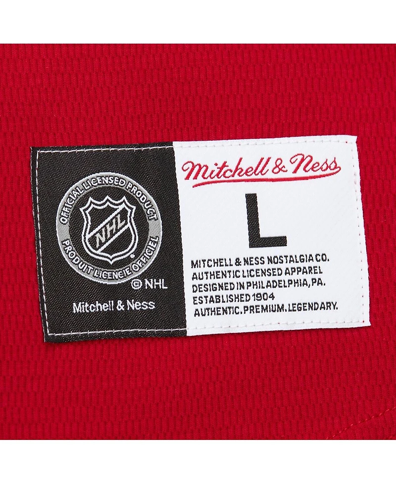 Mitchell & Ness Men's Red Detroit Wings Thermal Henley Long Sleeve T-Shirt