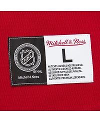 Mitchell & Ness Men's Red Detroit Wings Thermal Henley Long Sleeve T-Shirt
